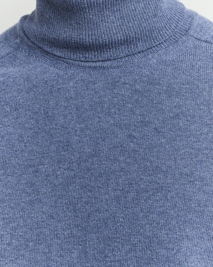 Herr | Tröjor | Altea | Wool/Cashmere Rollneck Blue