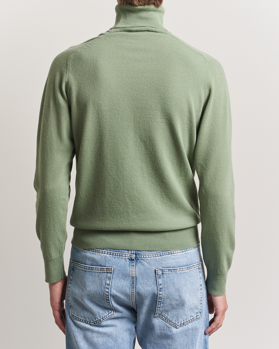 Herr | Tröjor | Altea | Wool/Cashmere Rollneck Green