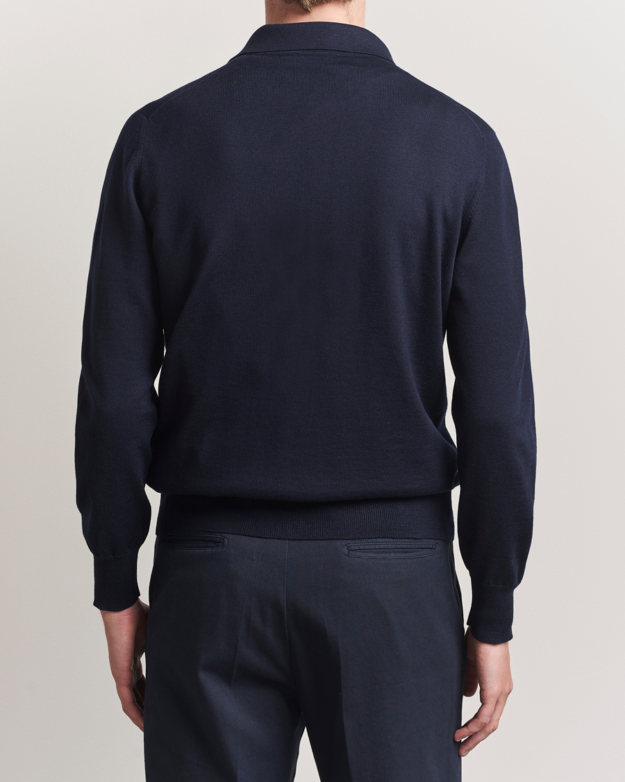 Herr | Tröjor | Altea | Merino Wool Cardigan Navy