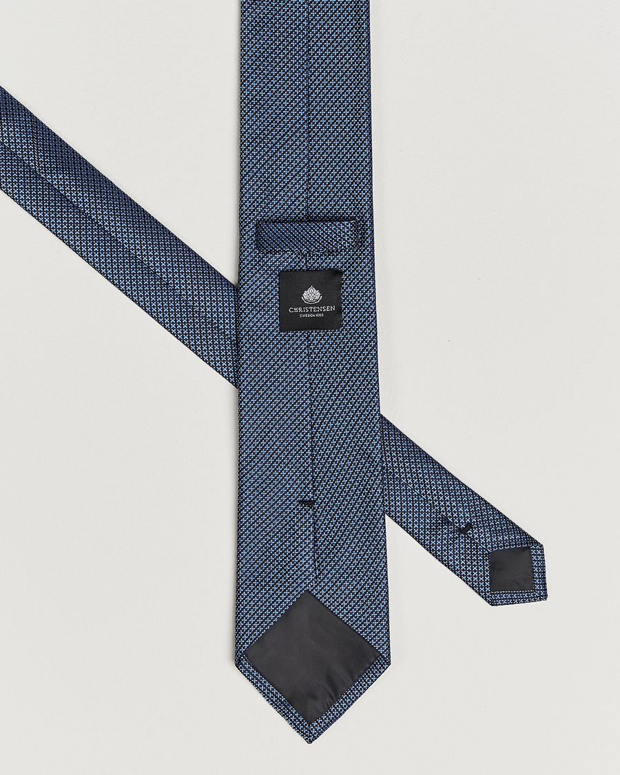 Herr | Slipsar | Amanda Christensen | Box Set Silk 8 cm Tie And Pocket Square Sky Blue