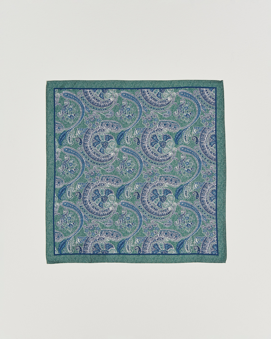 Herr | Slipsar | Amanda Christensen | Box Set Silk 8 cm Tie And Pocket Square Dark Green