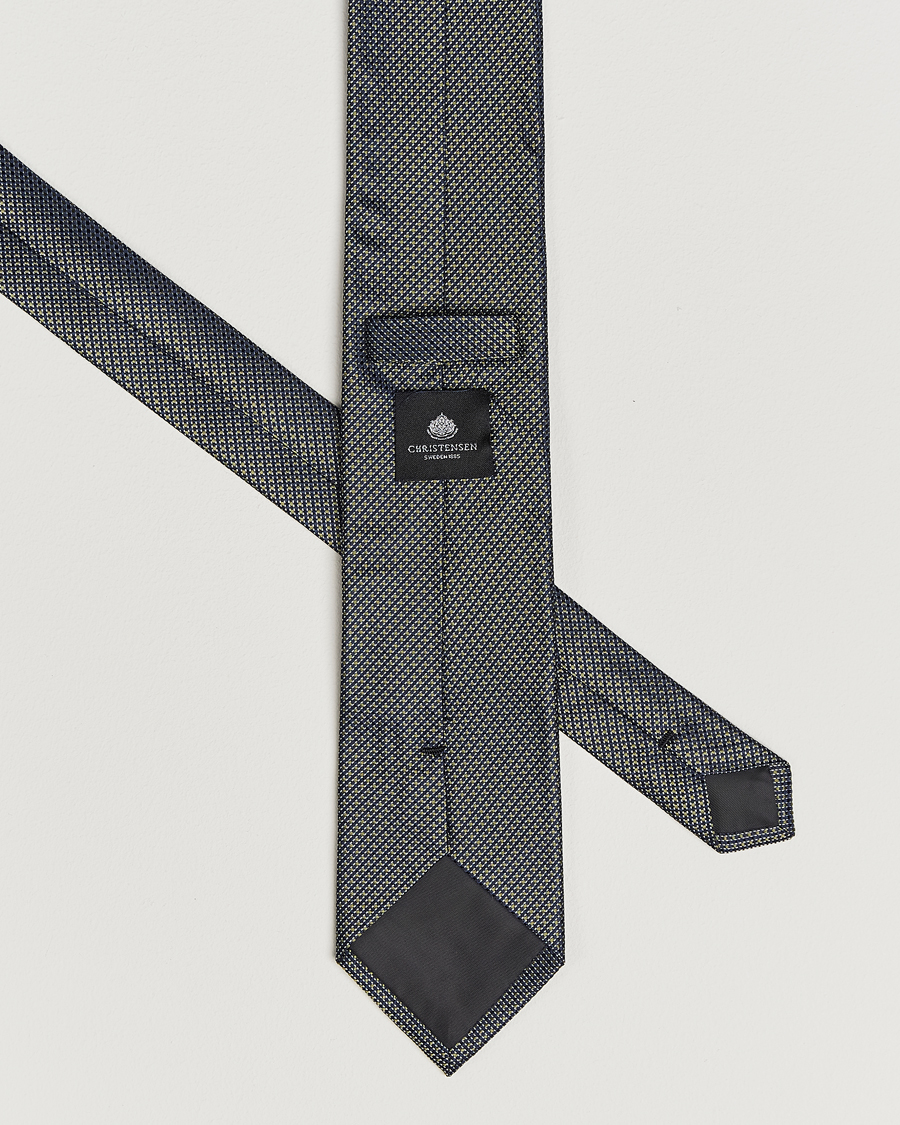 Herr | Slipsar | Amanda Christensen | Box Set Silk 8 cm Tie And Pocket Square Dark Green