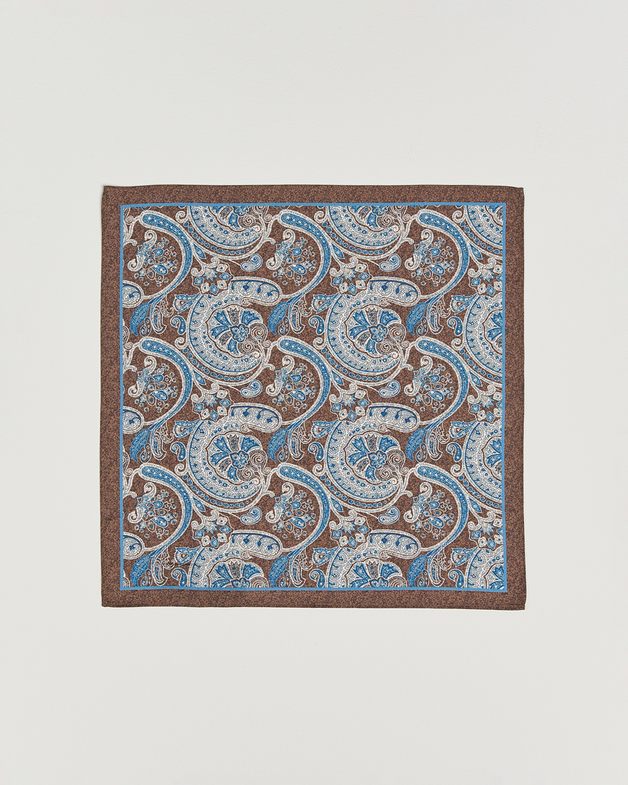 Herr | Slipsar | Amanda Christensen | Box Set Silk 8 cm Tie And Pocket Square Brown