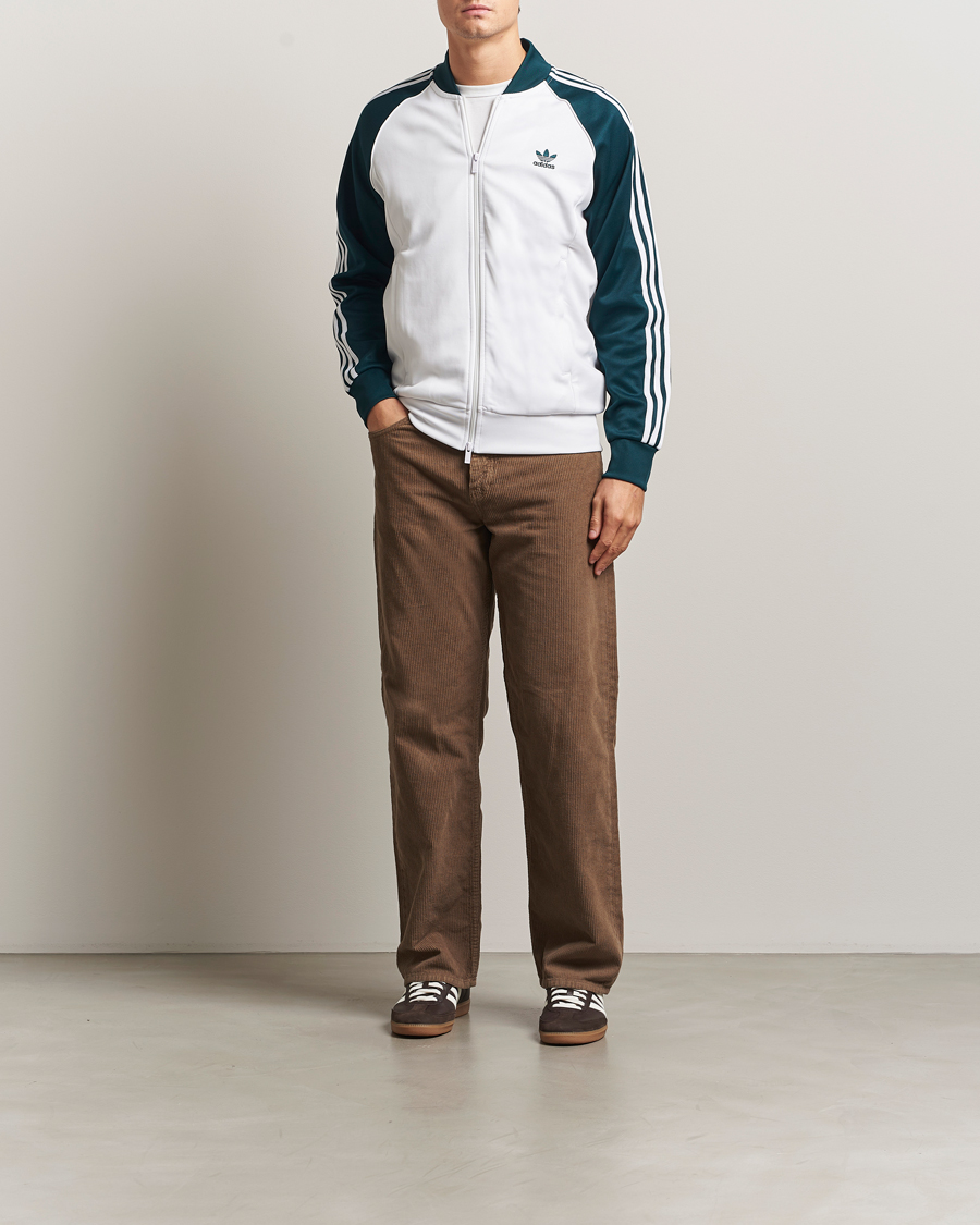 Herr | Tröjor | adidas Originals | Classic Track Jacket White/Green