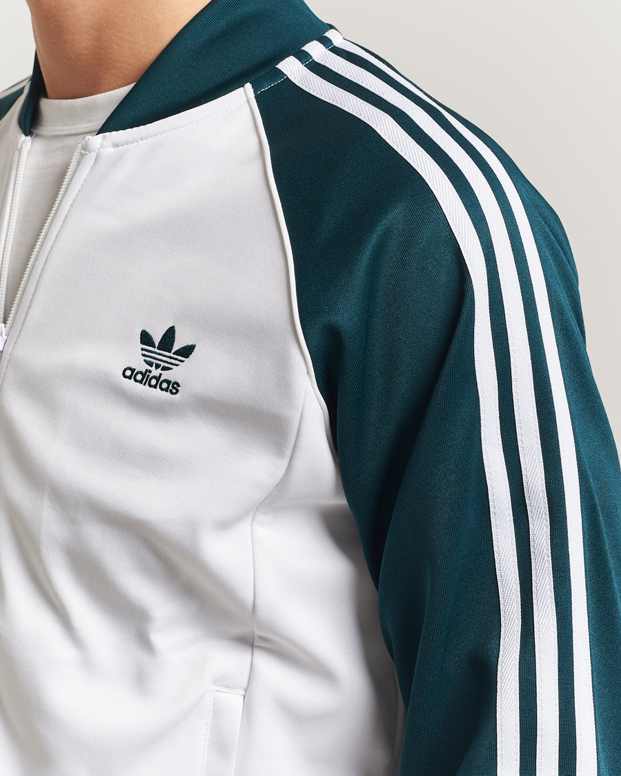 Herr | Tröjor | adidas Originals | Classic Track Jacket White/Green