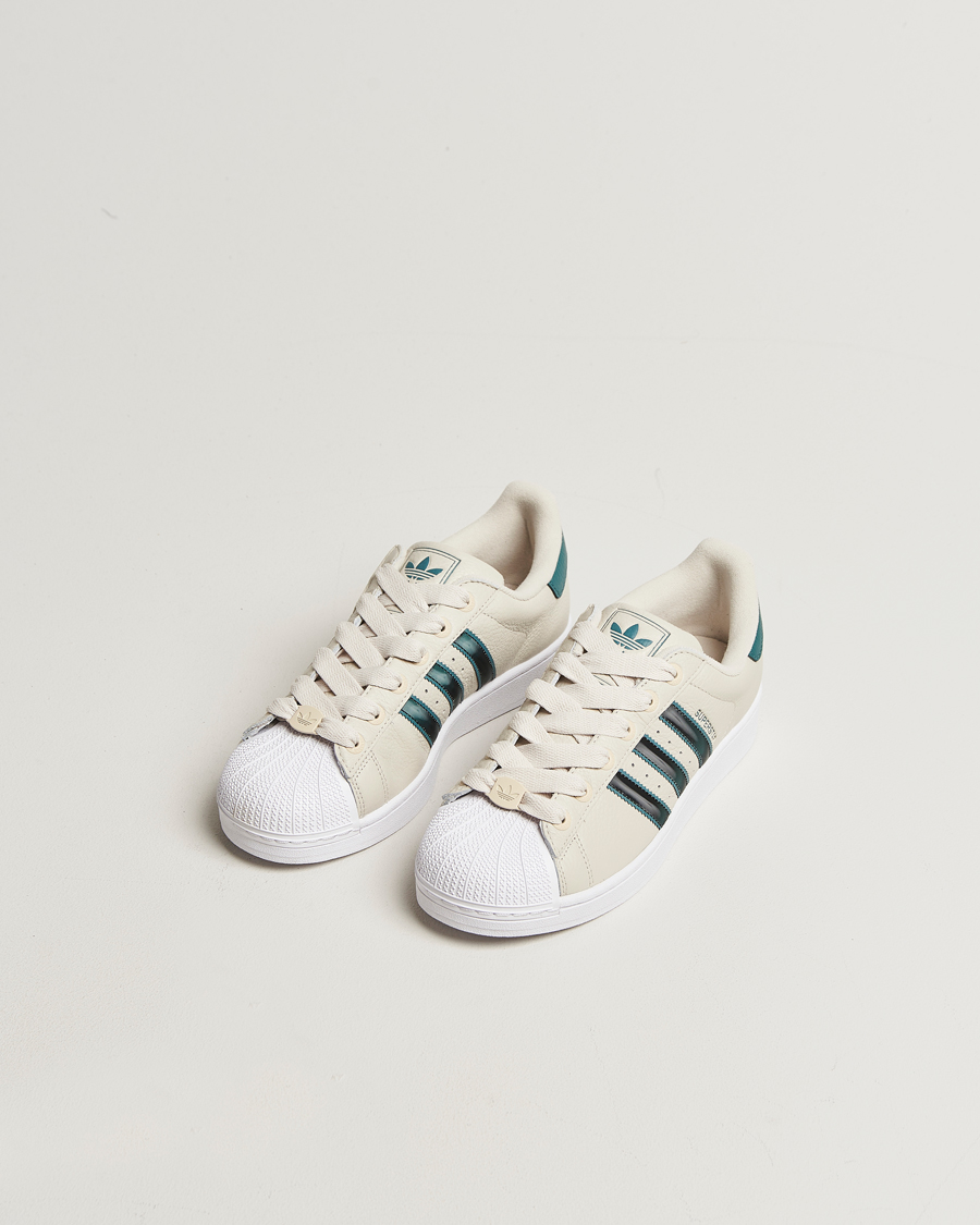 Herr | Sneakers | adidas Originals | Superstar II Sneaker Beige/Green
