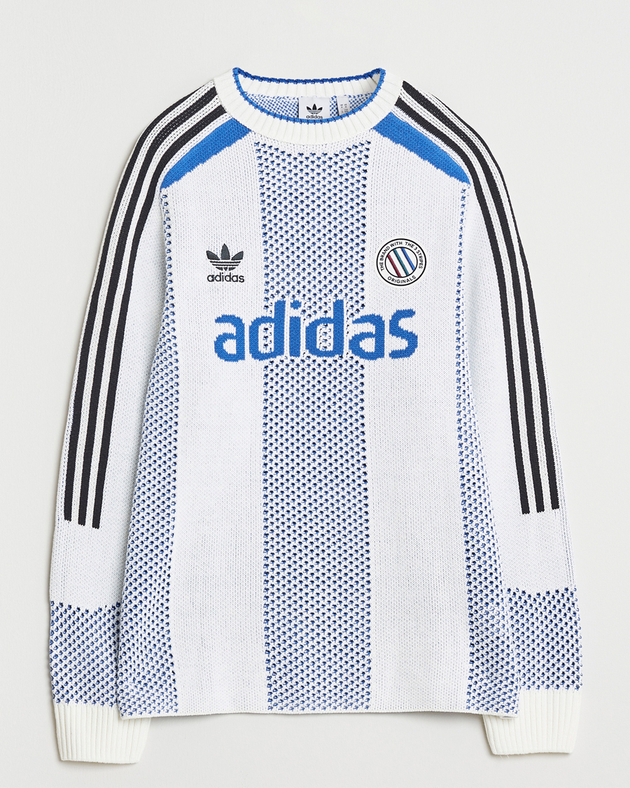 Herr | Tröjor | adidas Originals | Knitted Football Sweater White