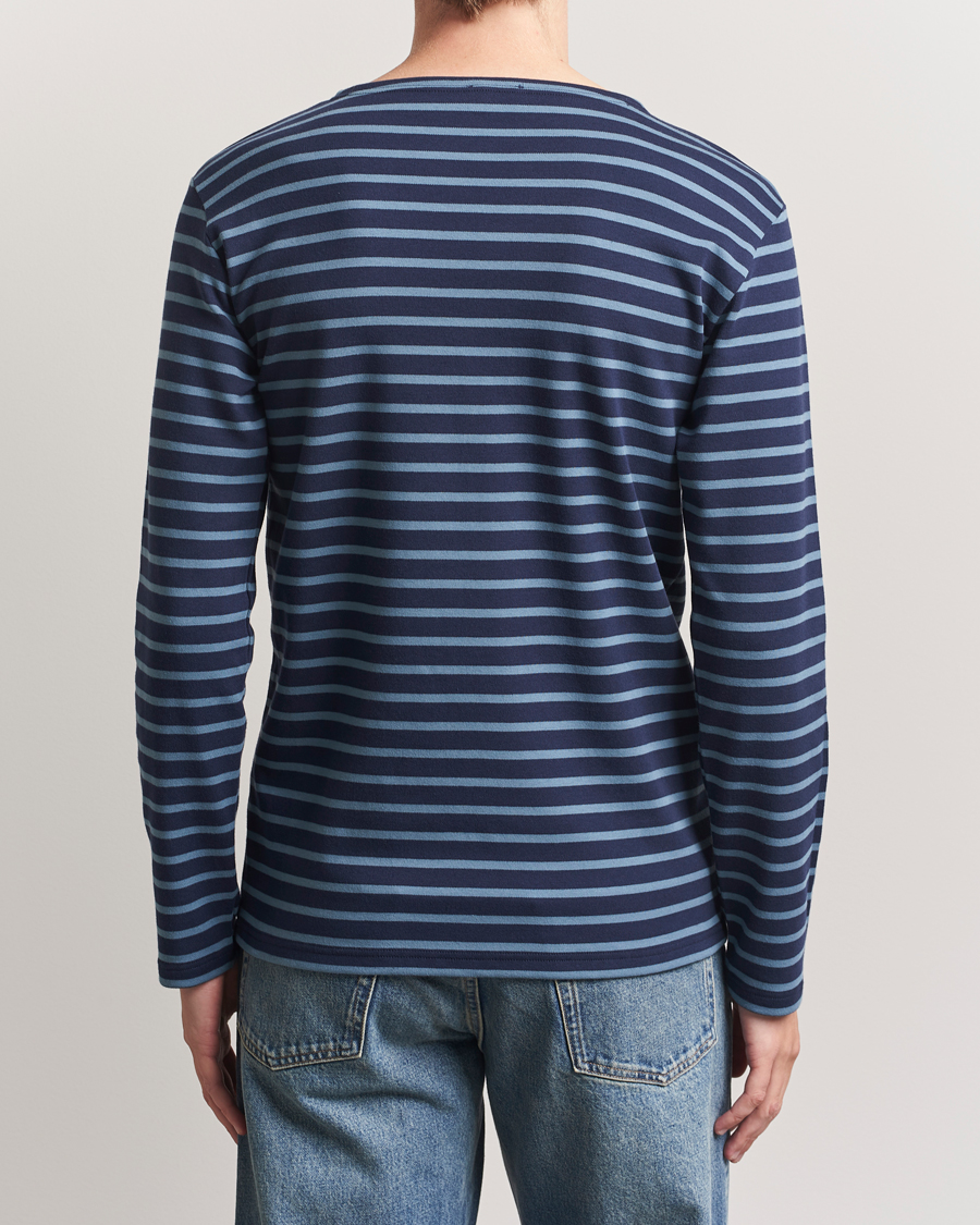 Herr | T-Shirts | Armor-lux | Houat Héritage Stripe Long Sleeve T-Shirt Deep Marine/Bluefin