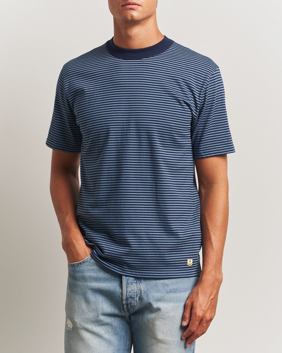 Herr | T-Shirts | Armor-lux | Héritage Callac Striped T-Shirt Deep Marine/Bluefin