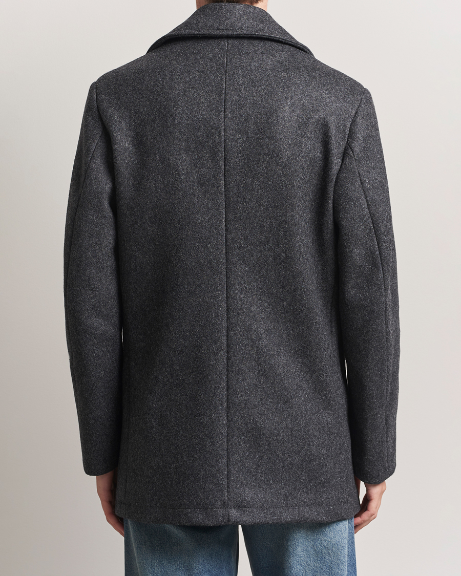 Herr | Jackor | Armor-lux | Kermor Wool Peacoat Grey Melange