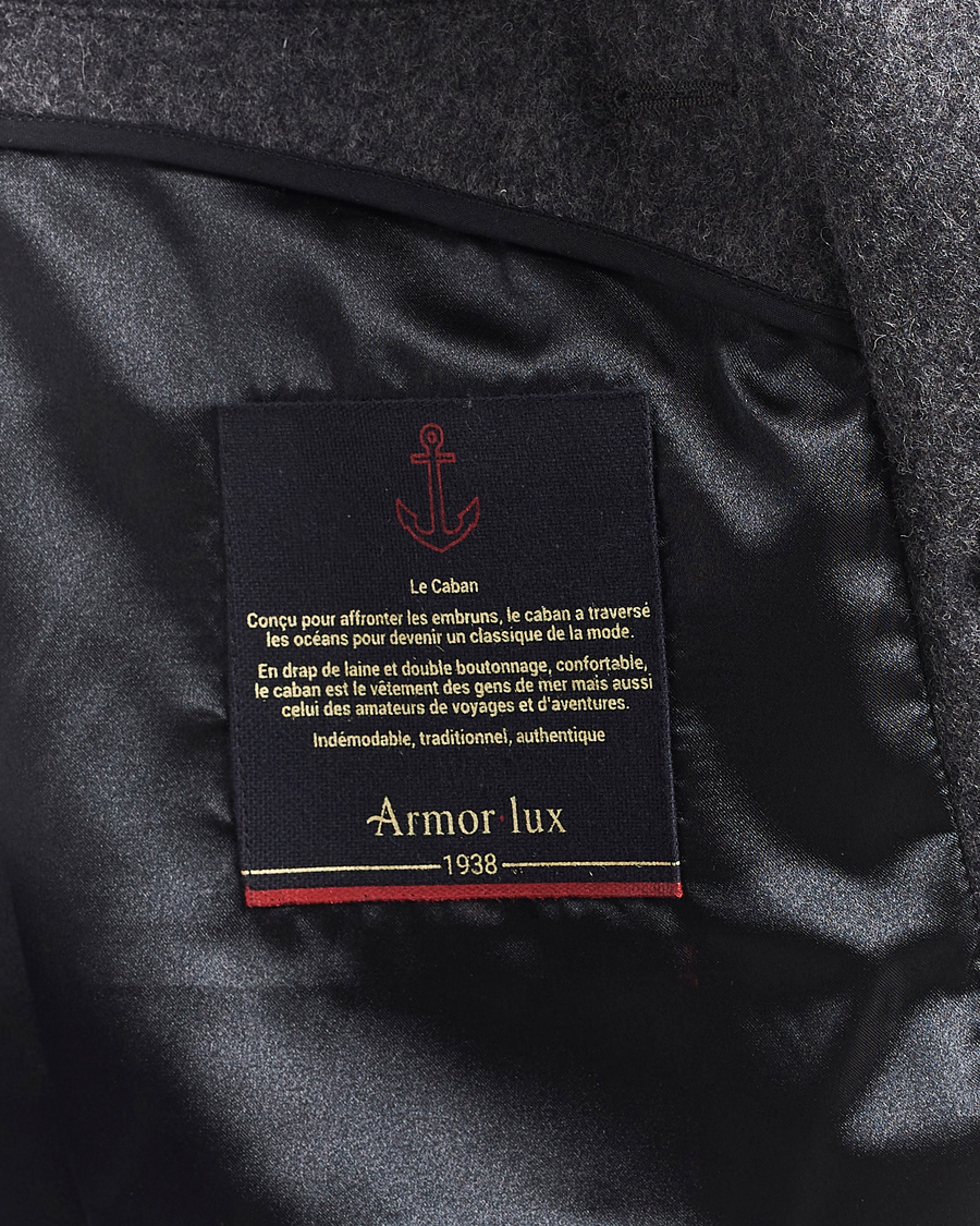 Herr | Jackor | Armor-lux | Kermor Wool Peacoat Grey Melange