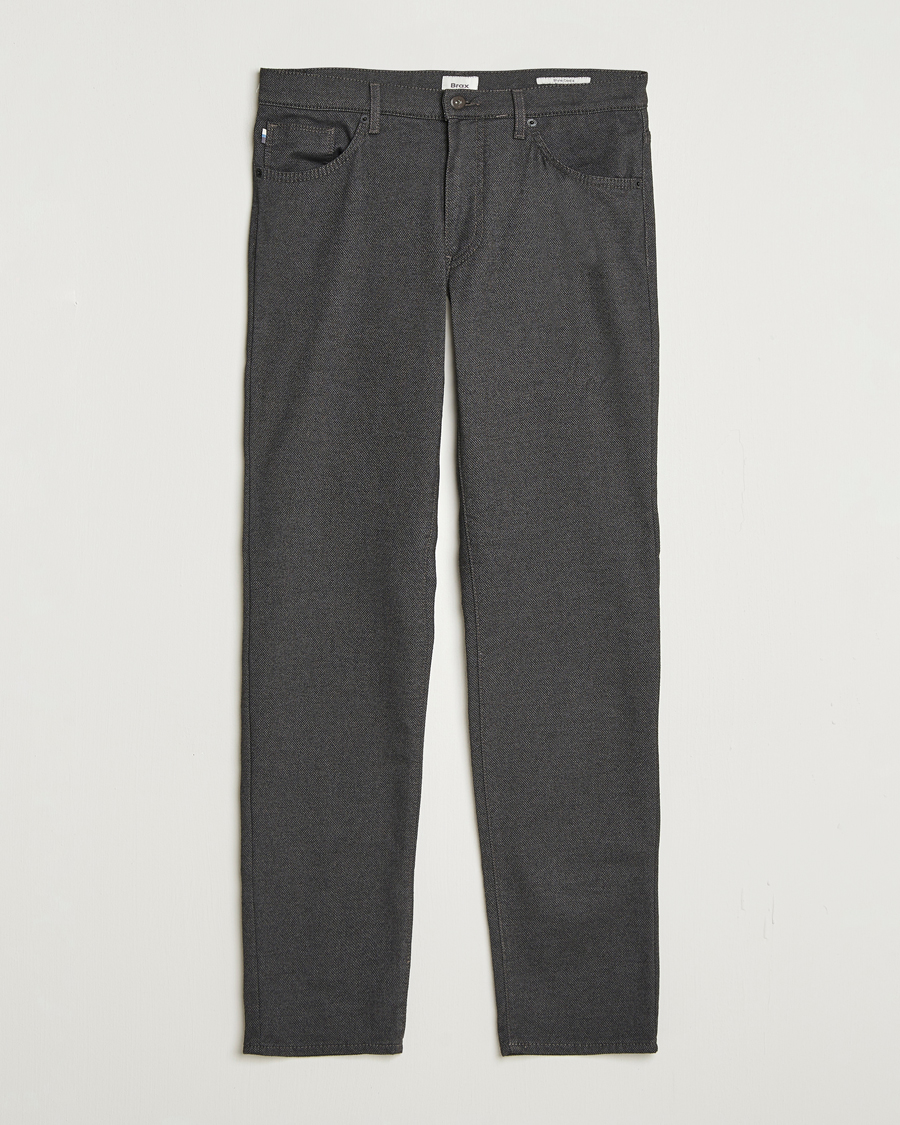 Herr | Byxor | Brax | Cadiz Woo.Look 5-Pocket Pants Elephant Grey
