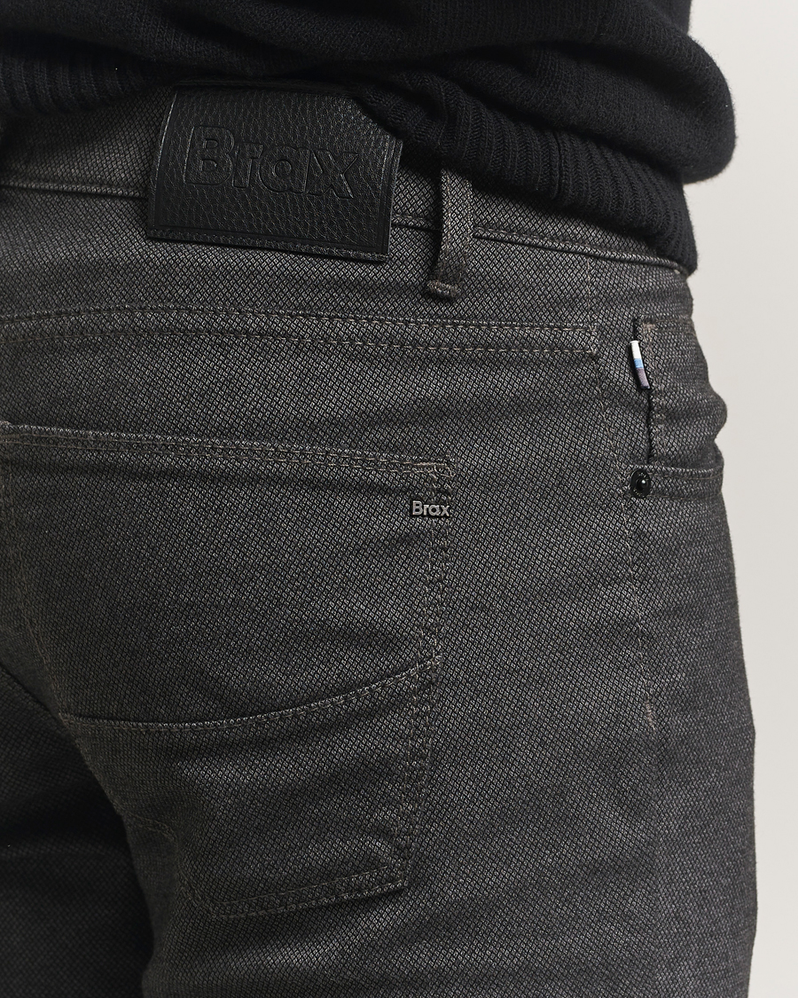 Herr | Byxor | Brax | Cadiz Woo.Look 5-Pocket Pants Elephant Grey