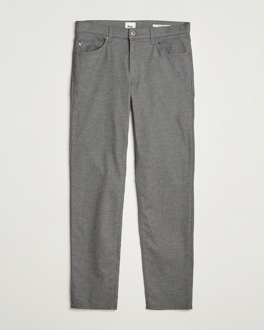 Herr | Byxor | Brax | Cadiz Woo.Look 5-Pocket Pants Graphit