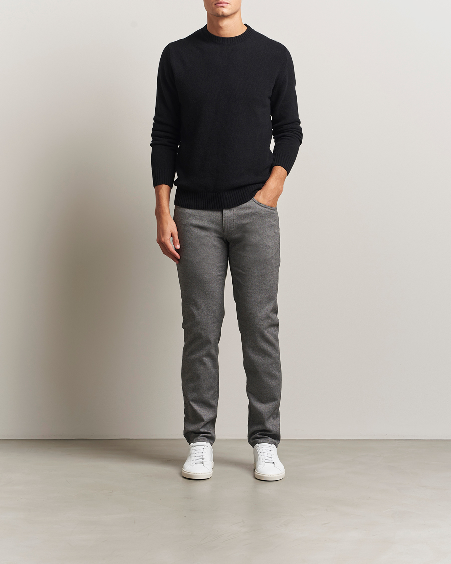 Herr | Byxor | Brax | Cadiz Woo.Look 5-Pocket Pants Graphit