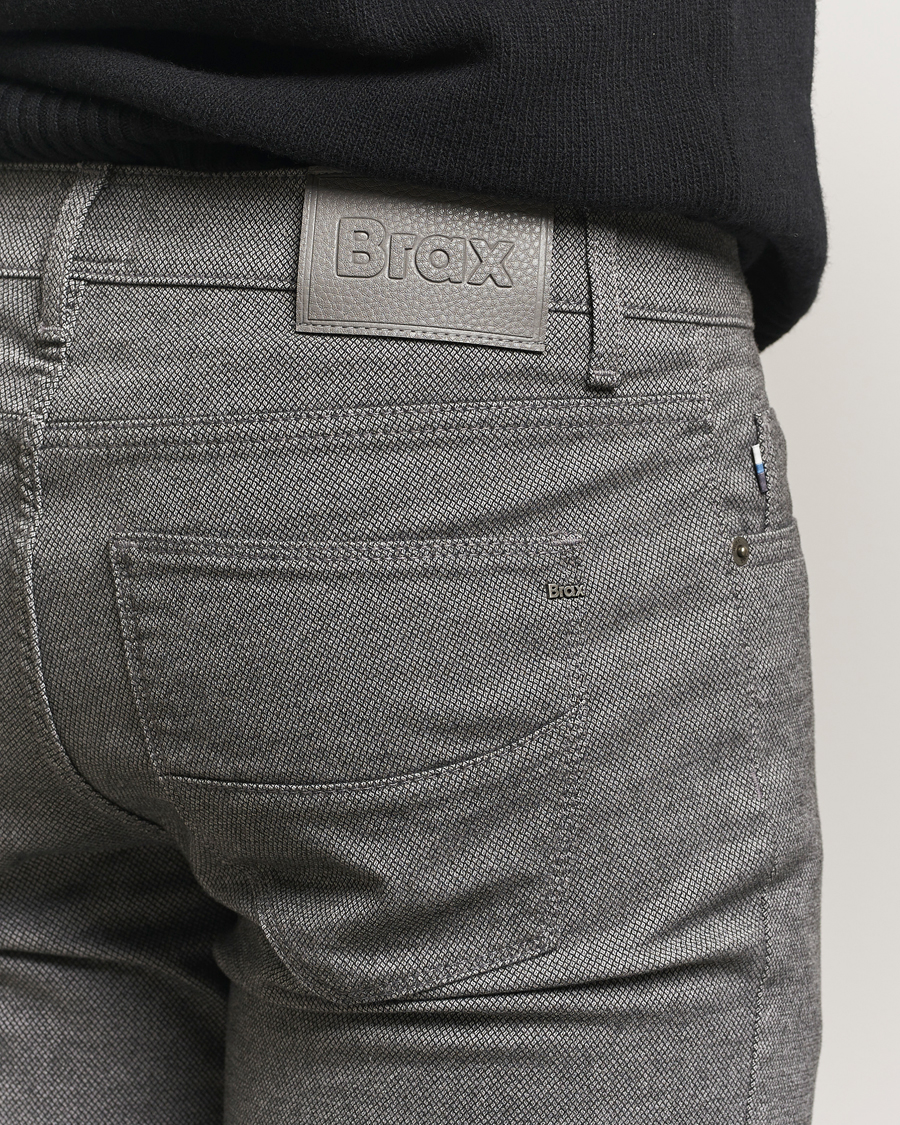 Herr | Byxor | Brax | Cadiz Woo.Look 5-Pocket Pants Graphit
