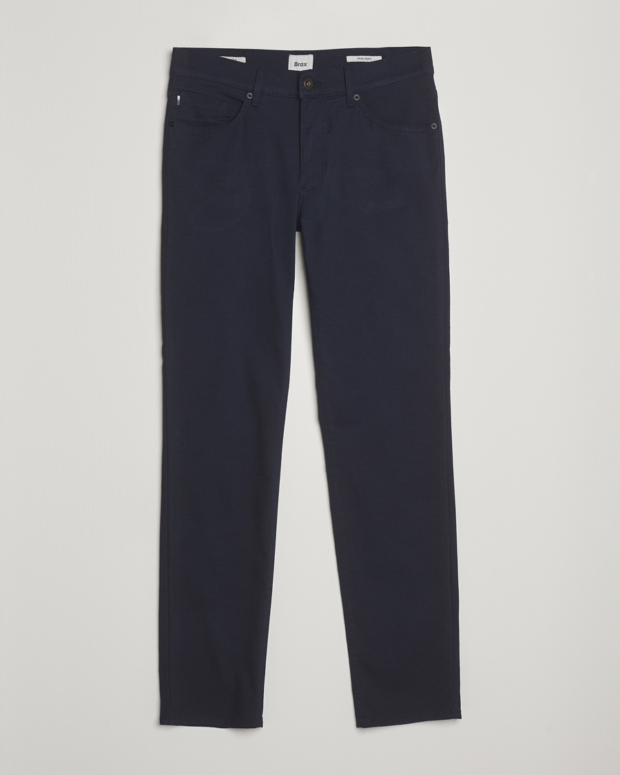 Herr | Byxor | Brax | Cadiz Woo.Look 5-Pocket Pants Universe Blue