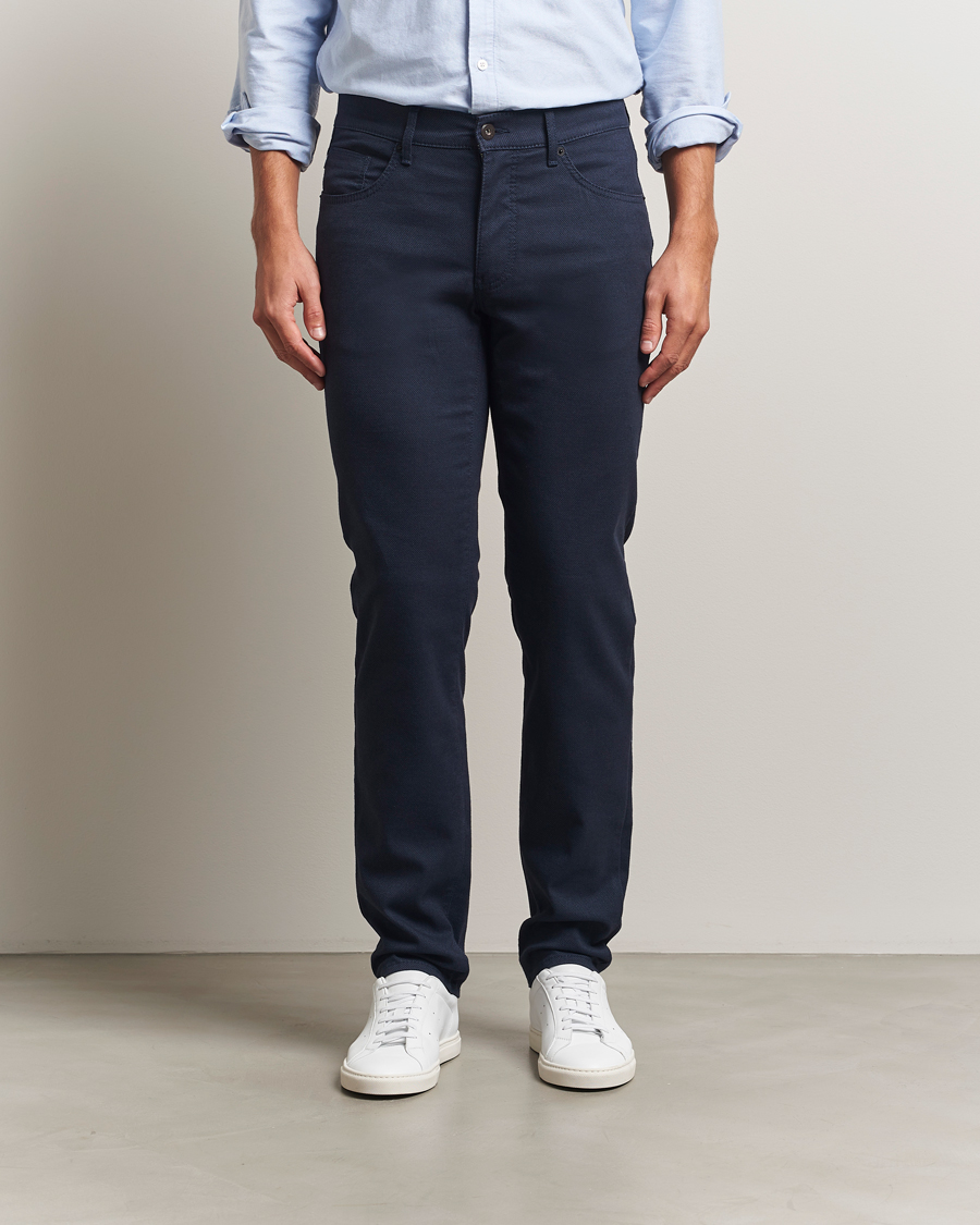 Herr | Byxor | Brax | Cadiz Woo.Look 5-Pocket Pants Universe Blue