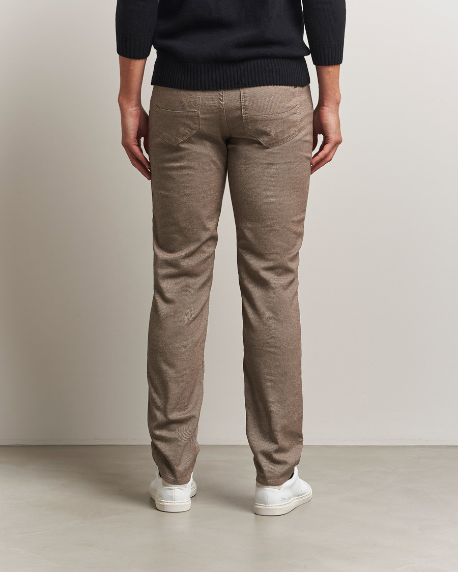 Herr | Byxor | Brax | Cadiz Woo.Look 5-Pocket Pants Camel