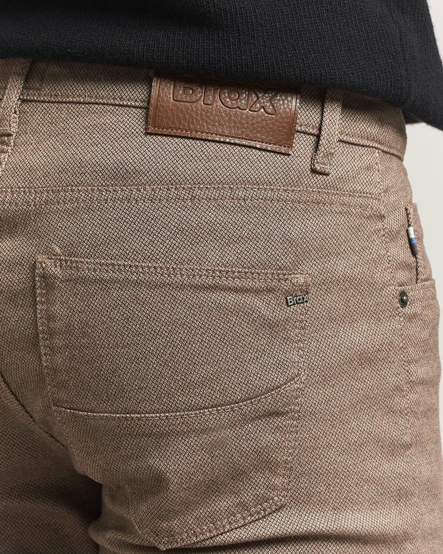 Herr | Byxor | Brax | Cadiz Woo.Look 5-Pocket Pants Camel
