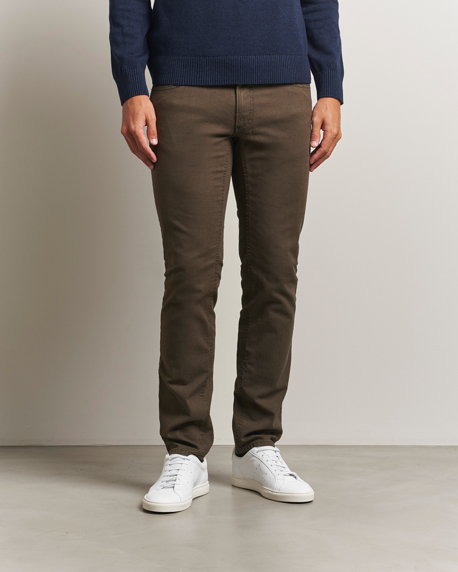 Herr | Byxor | Brax | Chuck Hi-Flex 5-Pocket Pants Nougat