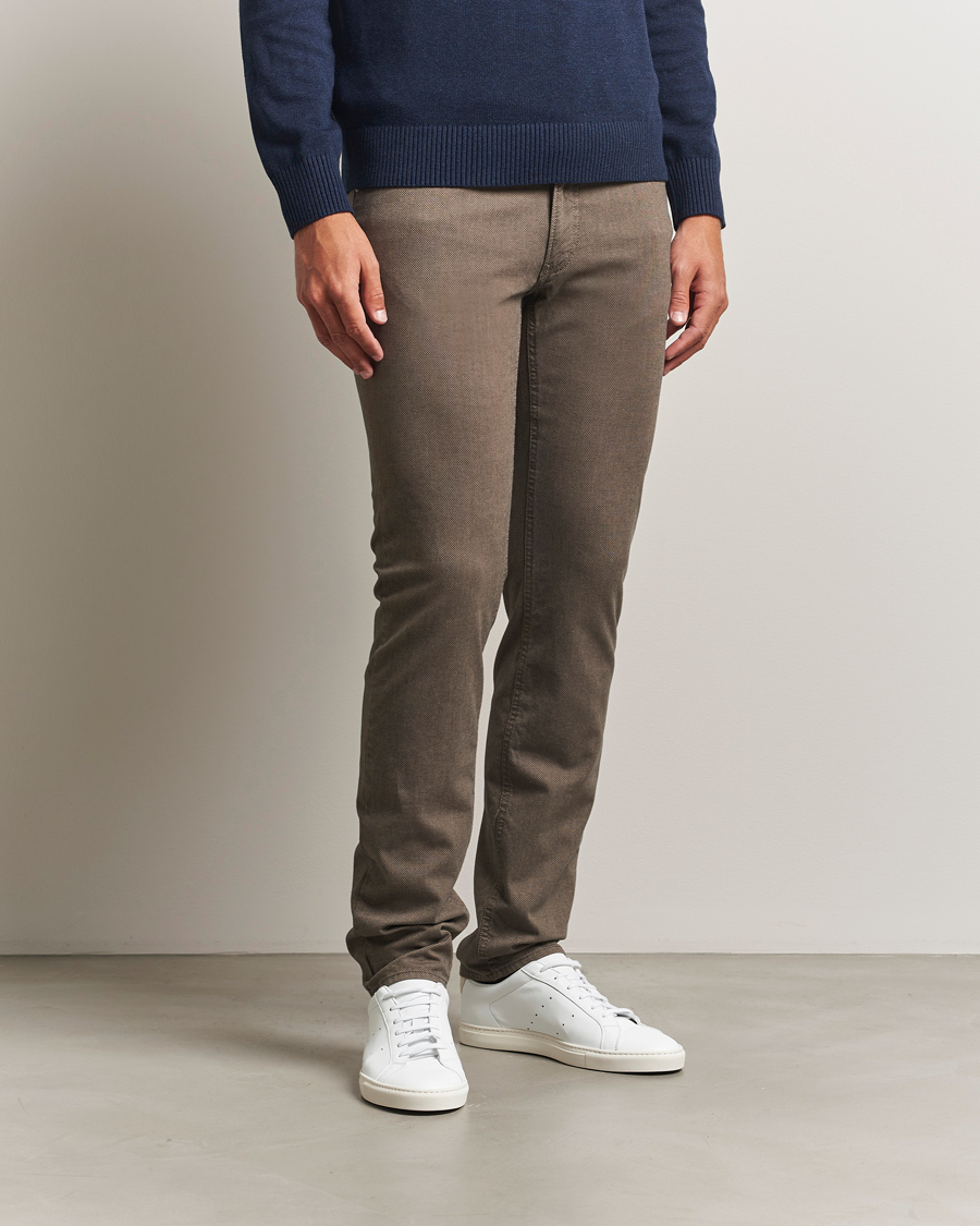Herr | Byxor | Brax | Chuck Hi-Flex 5-Pocket Pants Walnut