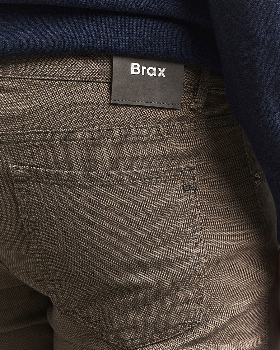 Herr | Byxor | Brax | Chuck Hi-Flex 5-Pocket Pants Walnut