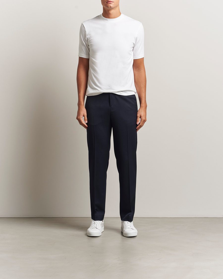 Herr | T-Shirts | Bread & Boxers | High Neck T-Shirt White