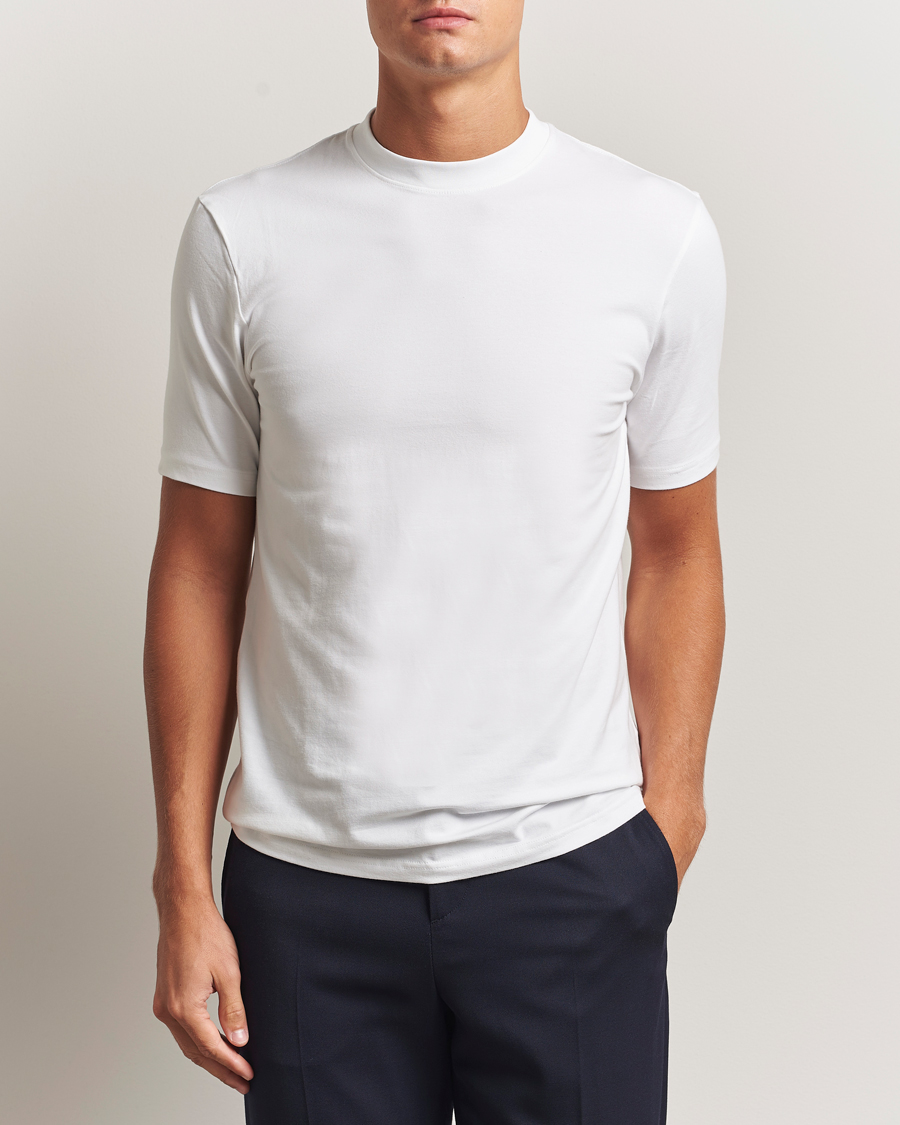 Herr | T-Shirts | Bread & Boxers | High Neck T-Shirt White