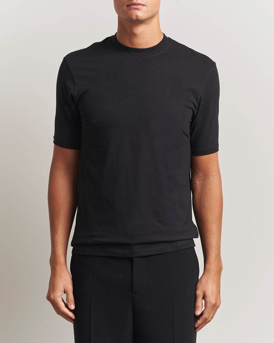 Herr | T-Shirts | Bread & Boxers | High Neck T-Shirt Black
