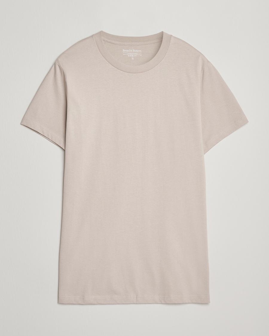 Herr | T-Shirts | Bread & Boxers | Crew Neck Regular T-Shirt Greige