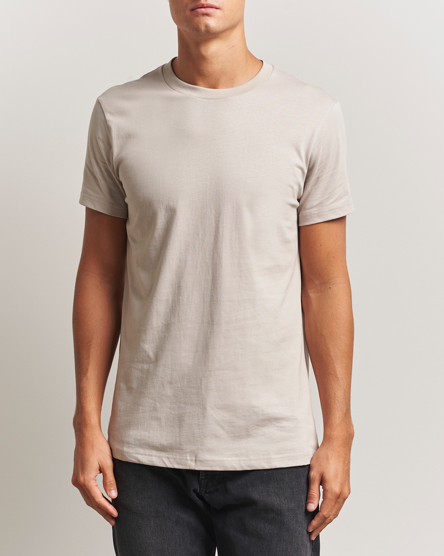Herr | T-Shirts | Bread & Boxers | Crew Neck Regular T-Shirt Greige