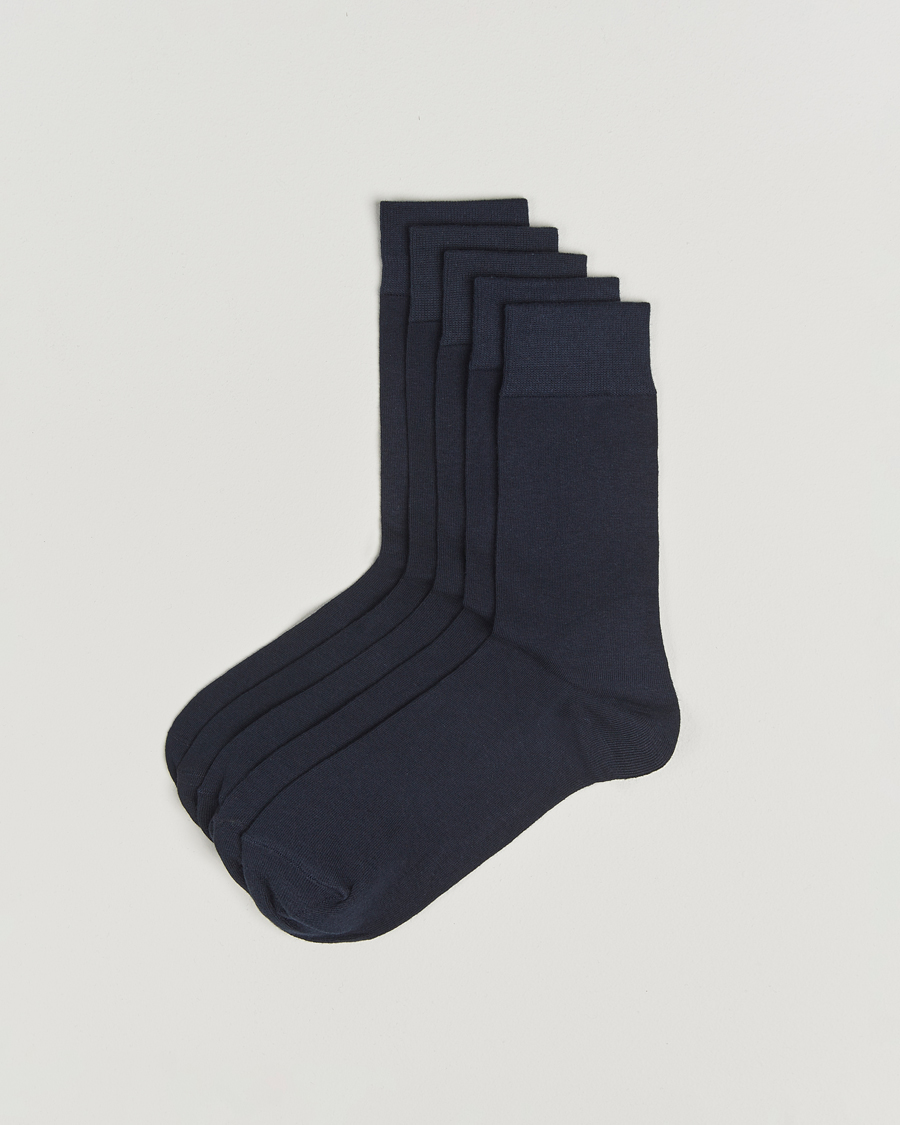 Herr | Underkläder | Bread & Boxers | 5-Pack Socks Dark Navy