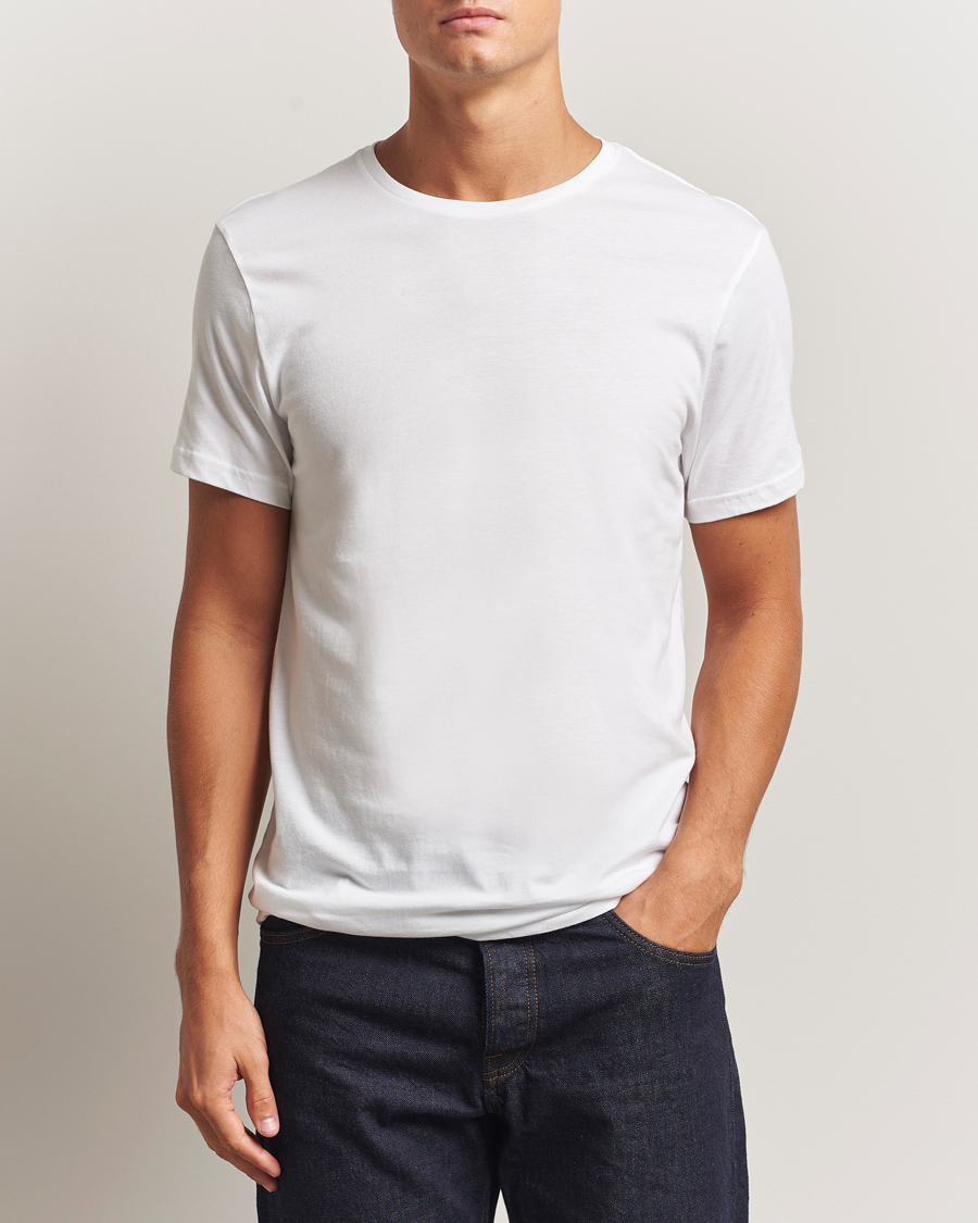 Herr | T-Shirts | Bread & Boxers | 2-Pack Lightweight Cotton T-Shirt White
