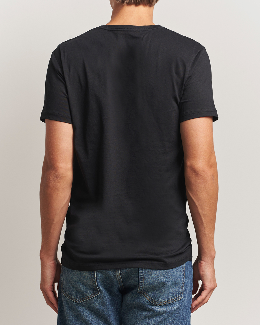 Herr | T-Shirts | Bread & Boxers | 2-Pack Lightweight Cotton T-Shirt Black
