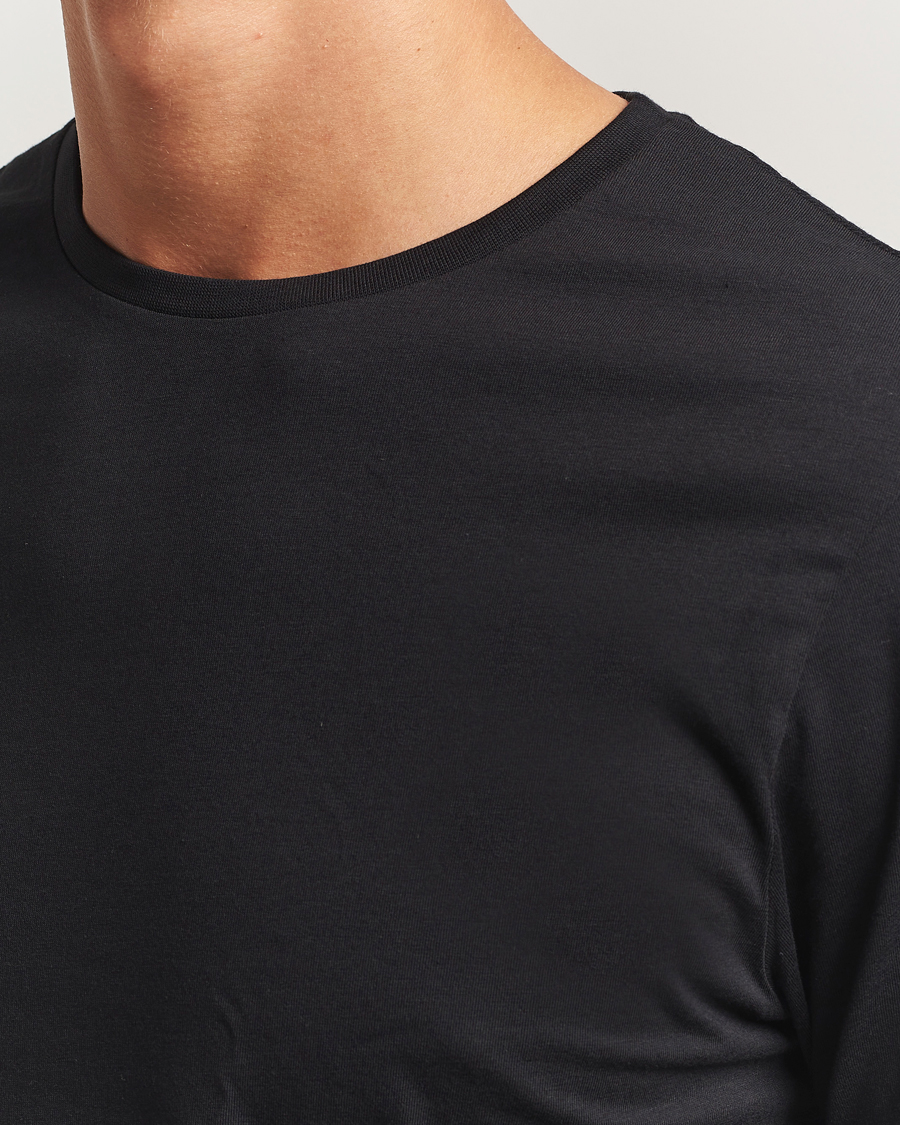 Herr | T-Shirts | Bread & Boxers | 2-Pack Lightweight Cotton T-Shirt Black