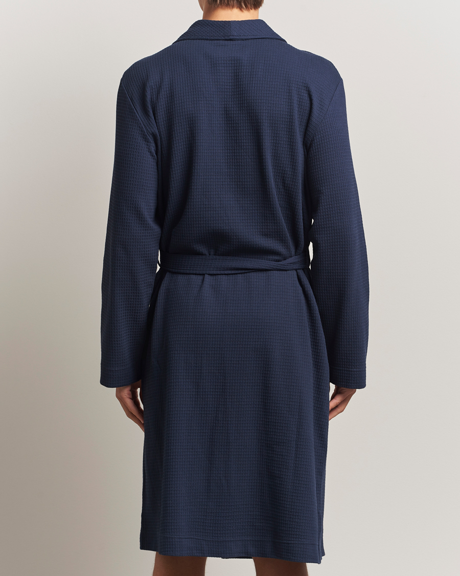 Herr | Pyjamas & Morgonrockar | Bread & Boxers | Waffle Robe Navy Blue