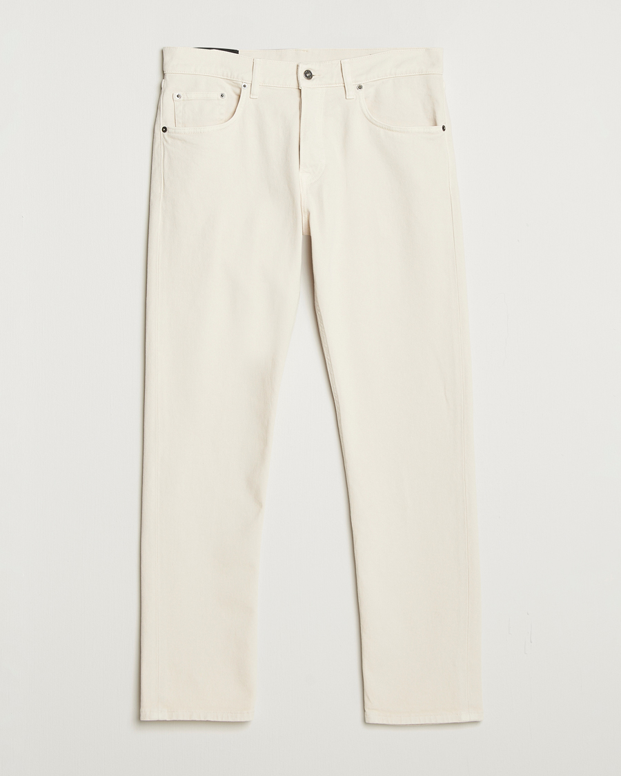 Herr | Byxor | Dondup | Icon Bullstretch 5-Pocket Pants Ecru