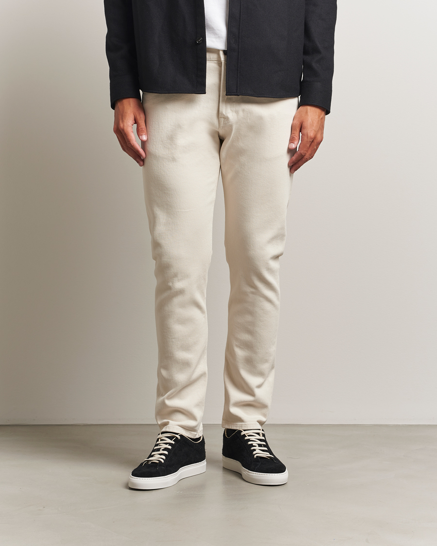 Herr | Byxor | Dondup | Icon Bullstretch 5-Pocket Pants Ecru
