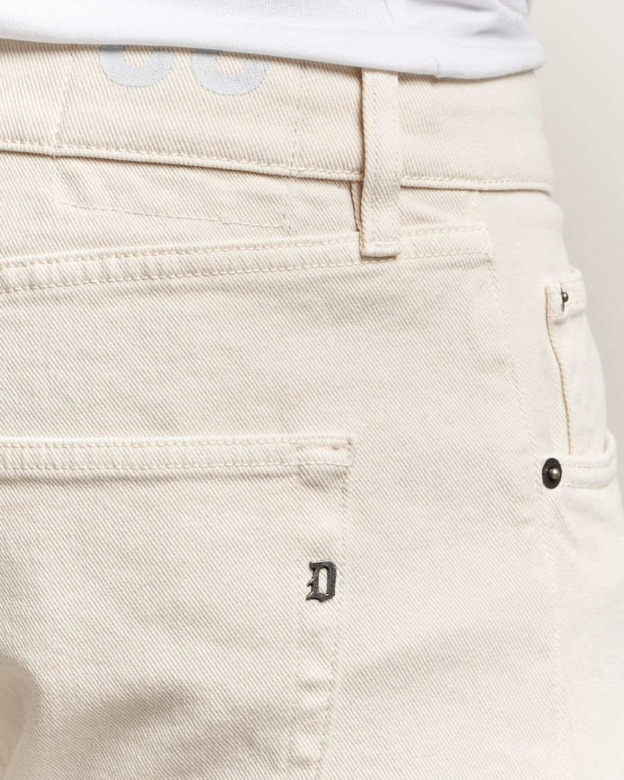 Herr | Byxor | Dondup | Icon Bullstretch 5-Pocket Pants Ecru