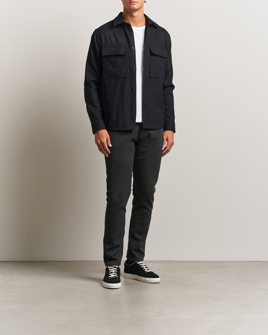 Herr | Byxor | Dondup | Icon Bullstretch 5-Pocket Pants Dark Grey