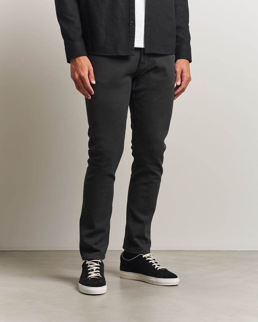 Herr | Byxor | Dondup | Icon Bullstretch 5-Pocket Pants Dark Grey
