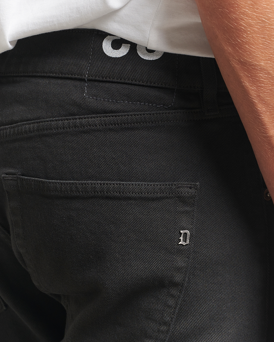 Herr | Byxor | Dondup | Icon Bullstretch 5-Pocket Pants Dark Grey