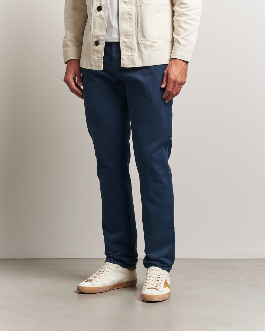 Herr | Byxor | Dondup | Spiritisimo Pleated Chinos Navy