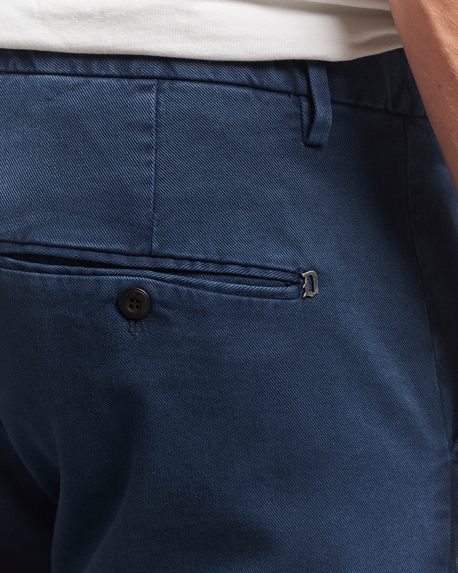Herr | Byxor | Dondup | Spiritisimo Pleated Chinos Navy