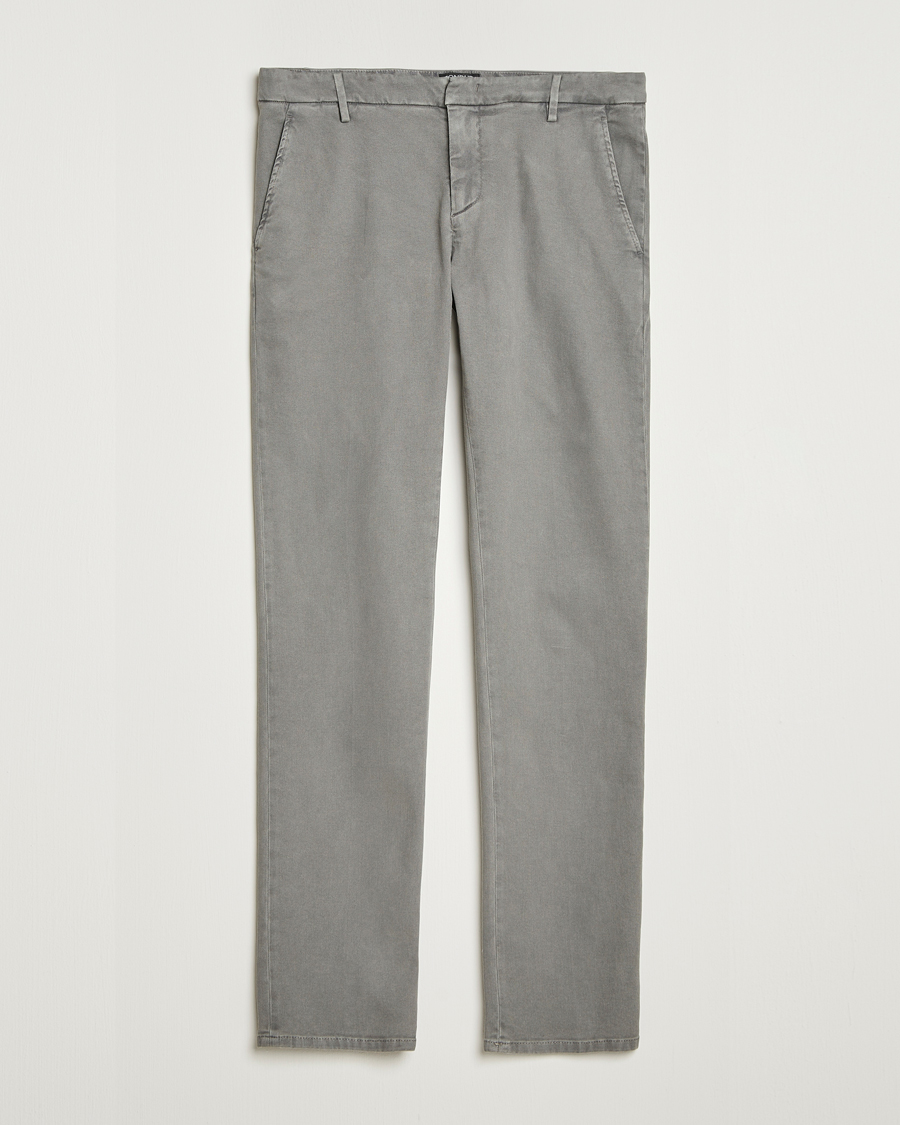 Herr | Byxor | Dondup | Spiritisimo Pleated Chinos Light Grey