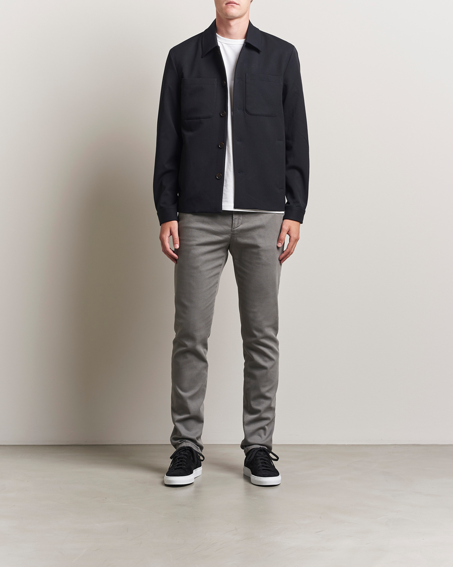 Herr | Byxor | Dondup | Spiritisimo Pleated Chinos Light Grey