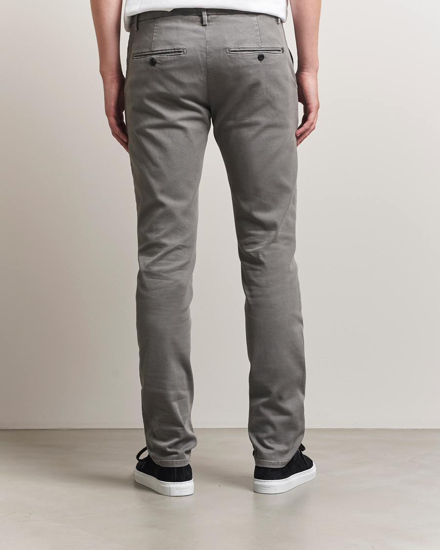 Herr | Byxor | Dondup | Spiritisimo Pleated Chinos Light Grey
