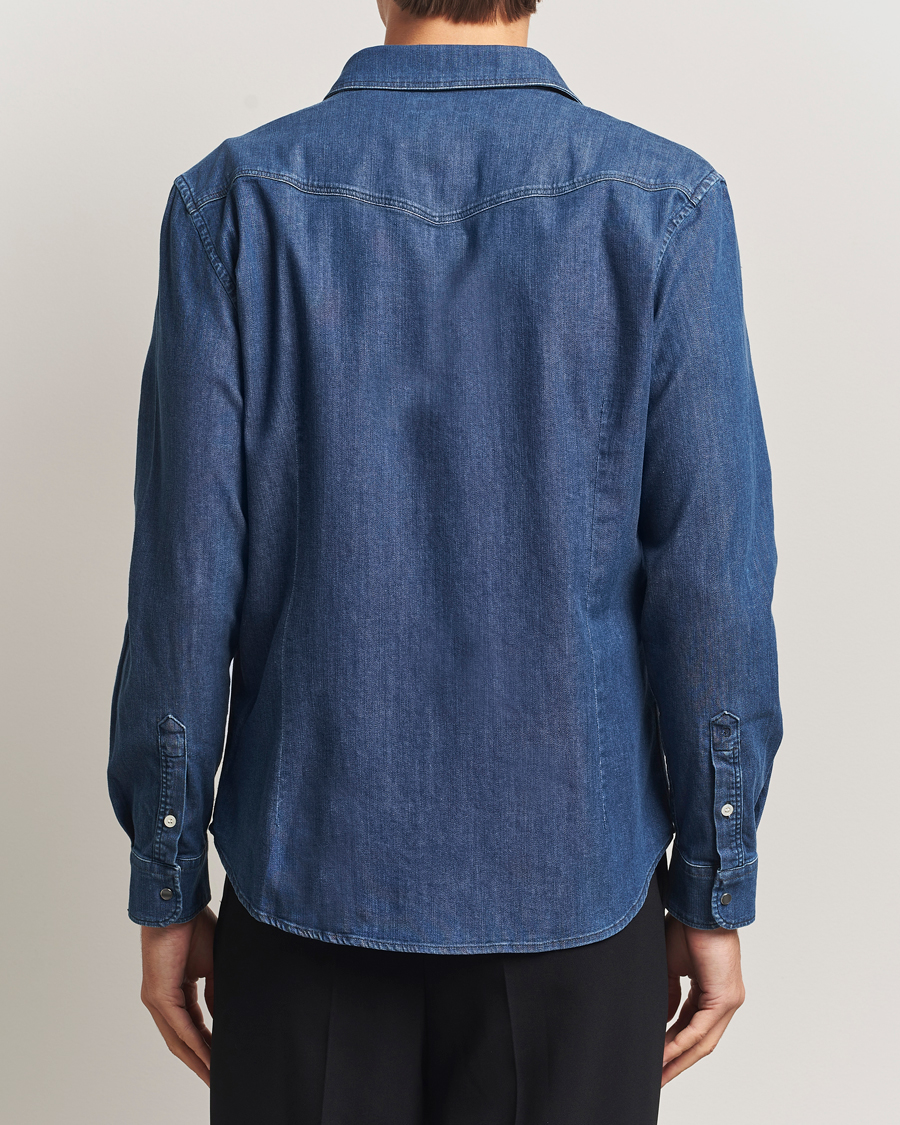 Herr | Skjortor | Dondup | Pocket Denim Shirt Medium Blue