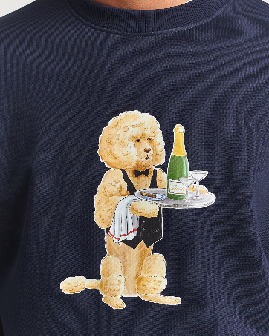 Herr | Tröjor | Drôle de Monsieur | Poodle Sweatshirt Navy